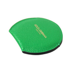 Dolce & Gabbana Women’s Green Calfskin Leather Round Logo Hand Mirror Holder - One Size - Fashion > Women’s Fashion