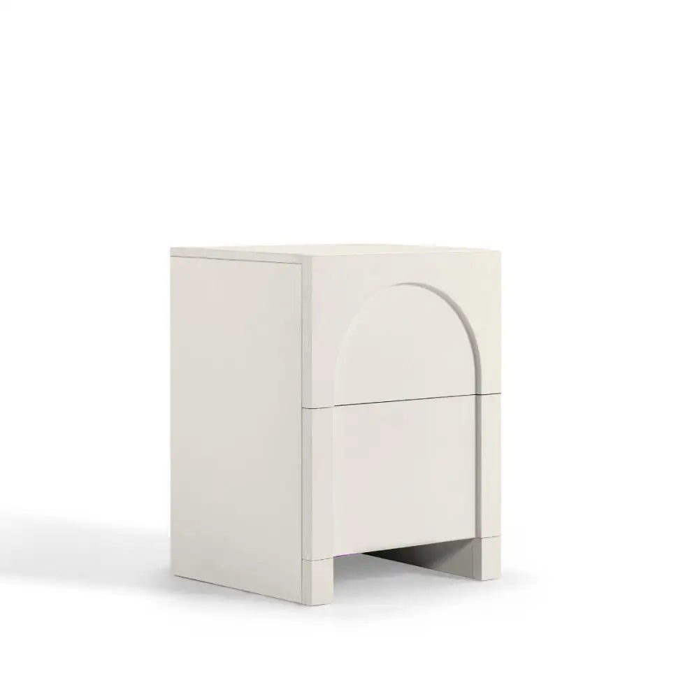 Dome White Bedside Table - Furniture > Bedroom > Bedside Tables
