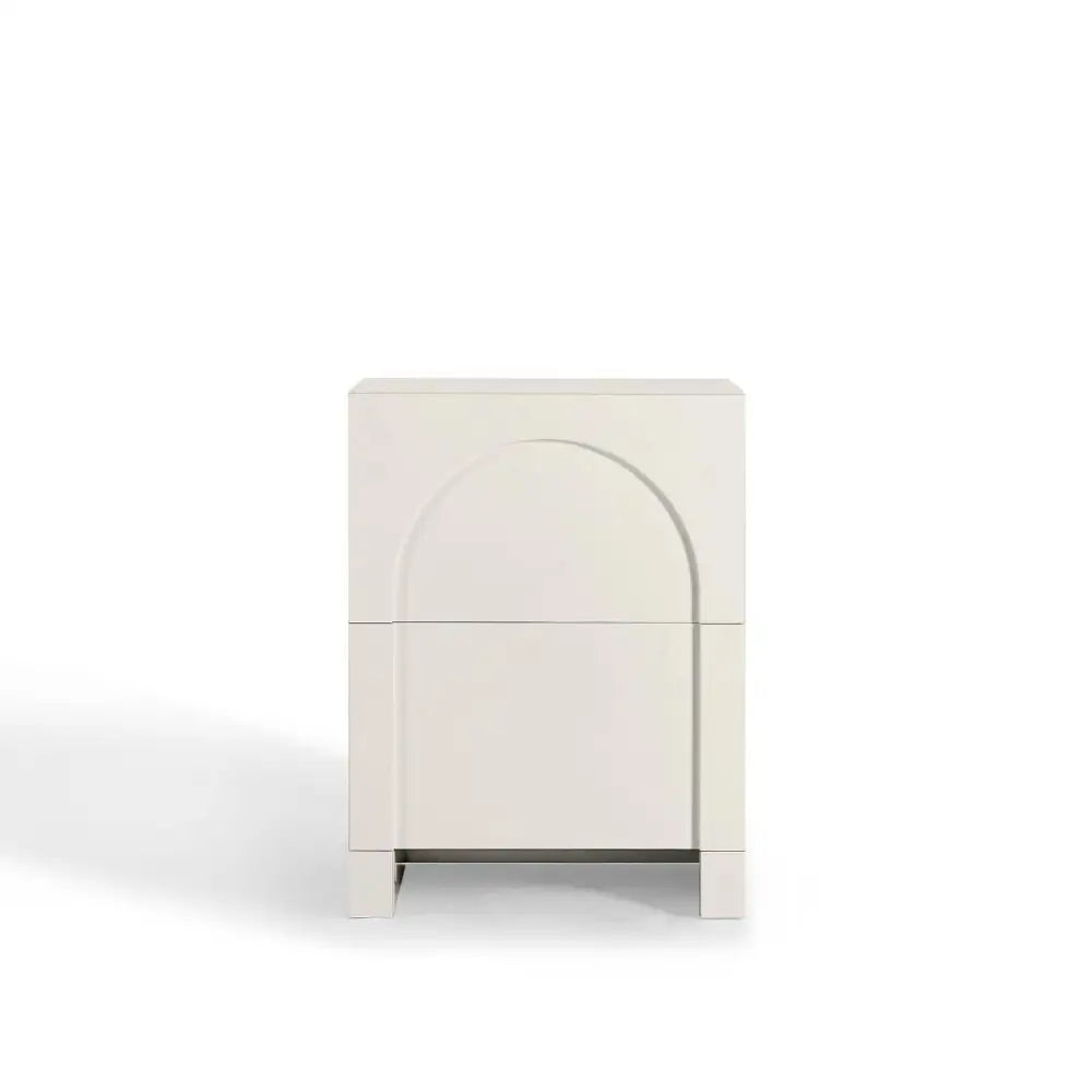 Dome White Bedside Table - Furniture > Bedroom > Bedside Tables