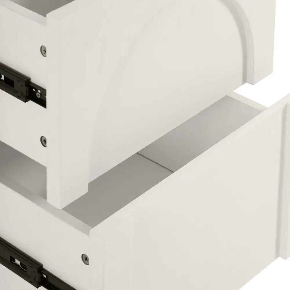 Dome White Bedside Table - Furniture > Bedroom > Bedside Tables