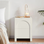 Dome White Bedside Table - Furniture > Bedroom > Bedside Tables