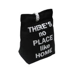 Door Stop Bag Black Approx 0.98kg - Home & Garden > Decor