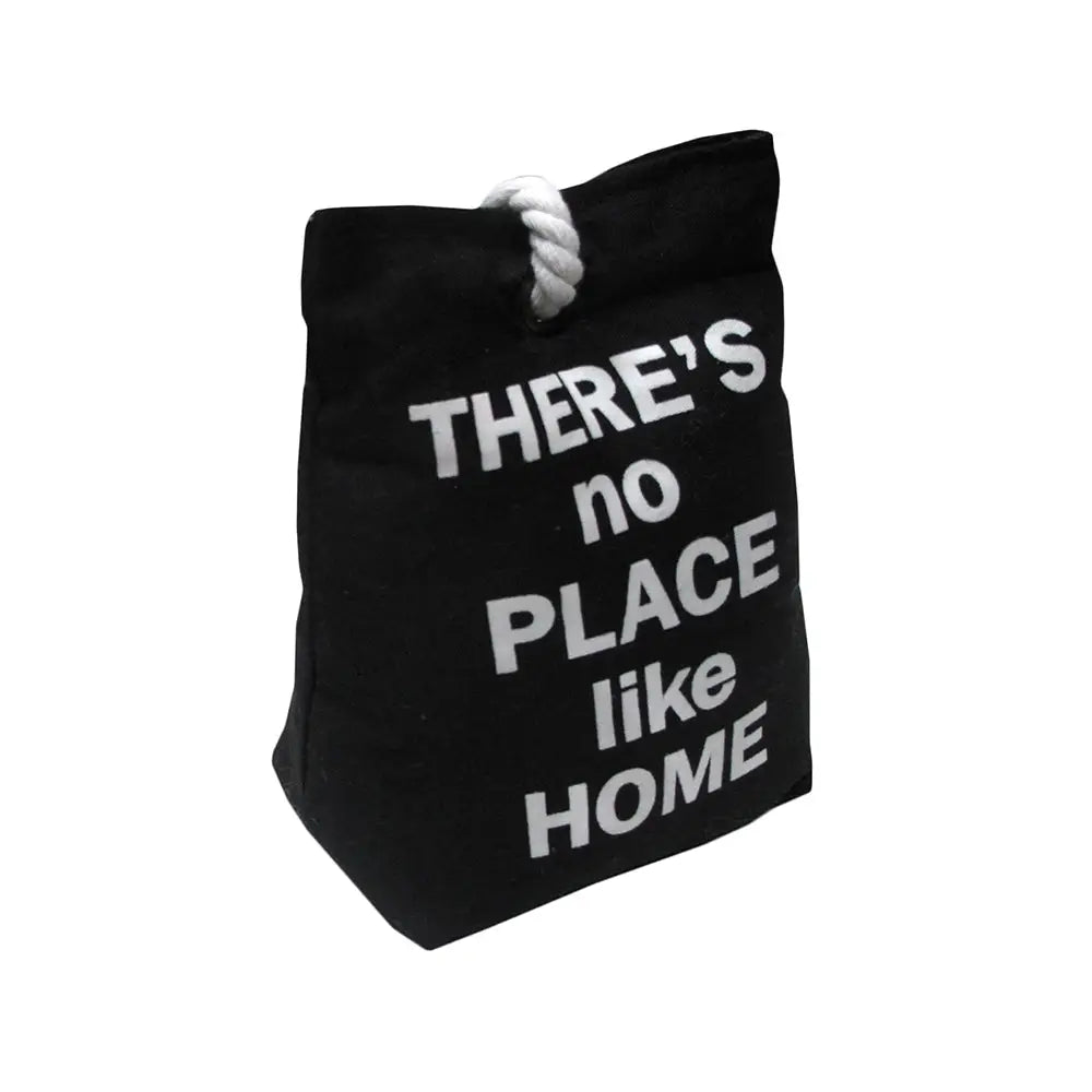 Door Stop Bag Black Approx 0.98kg - Home & Garden > Decor
