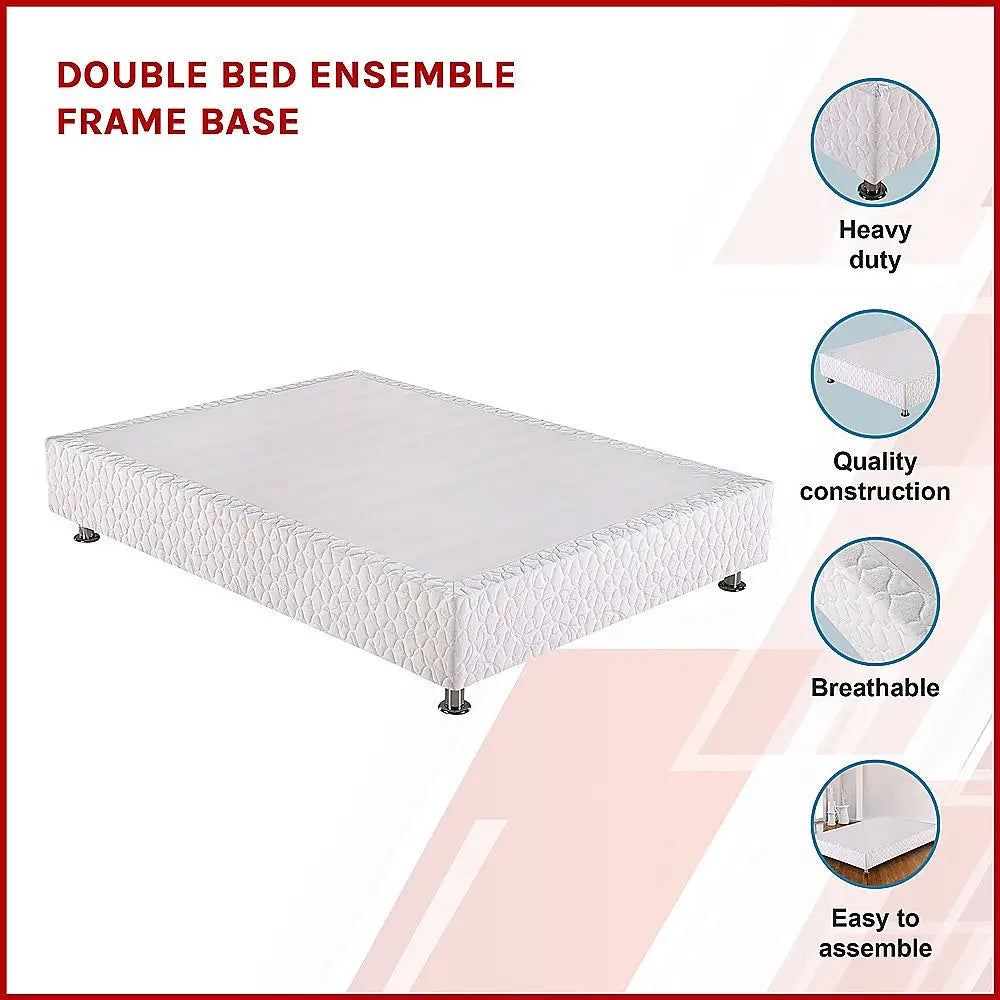Double Bed Ensemble Frame Base - Furniture > Bedroom