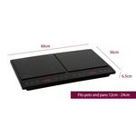 Double Induction Cooker w/ 2 Plates 240C 1000- 1400W - Appliances > Kitchen Appliances