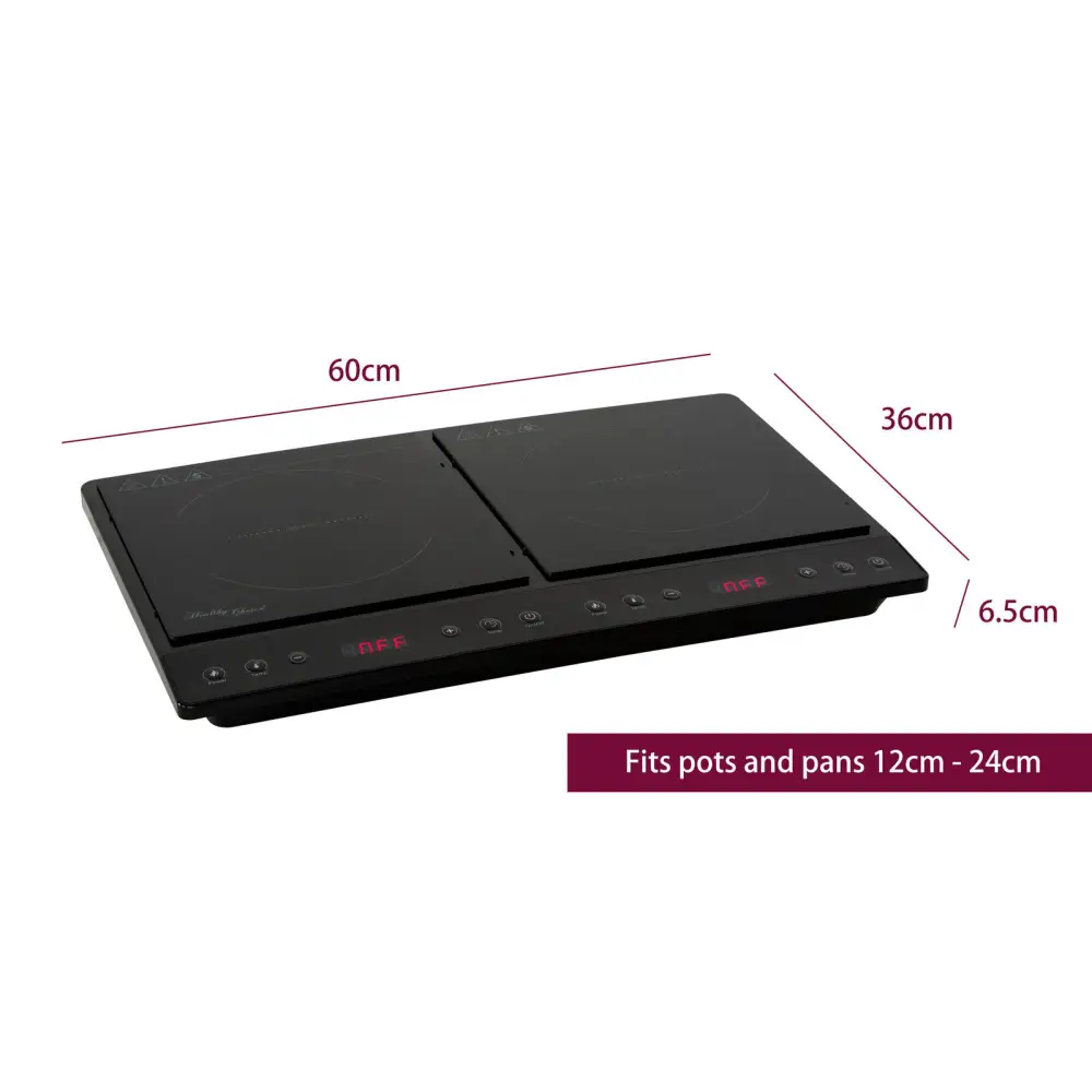 Double Induction Cooker w/ 2 Plates 240C 1000- 1400W - Appliances > Kitchen Appliances