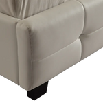 Double PU Leather Deluxe Bed Frame White - Furniture > Bedroom > Beds & Bed Frames