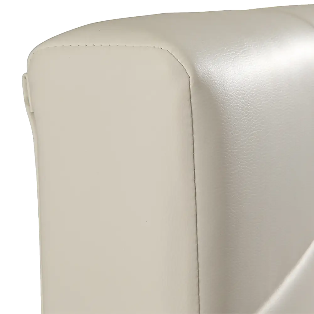 Double PU Leather Deluxe Bed Frame White - Furniture > Bedroom > Beds & Bed Frames