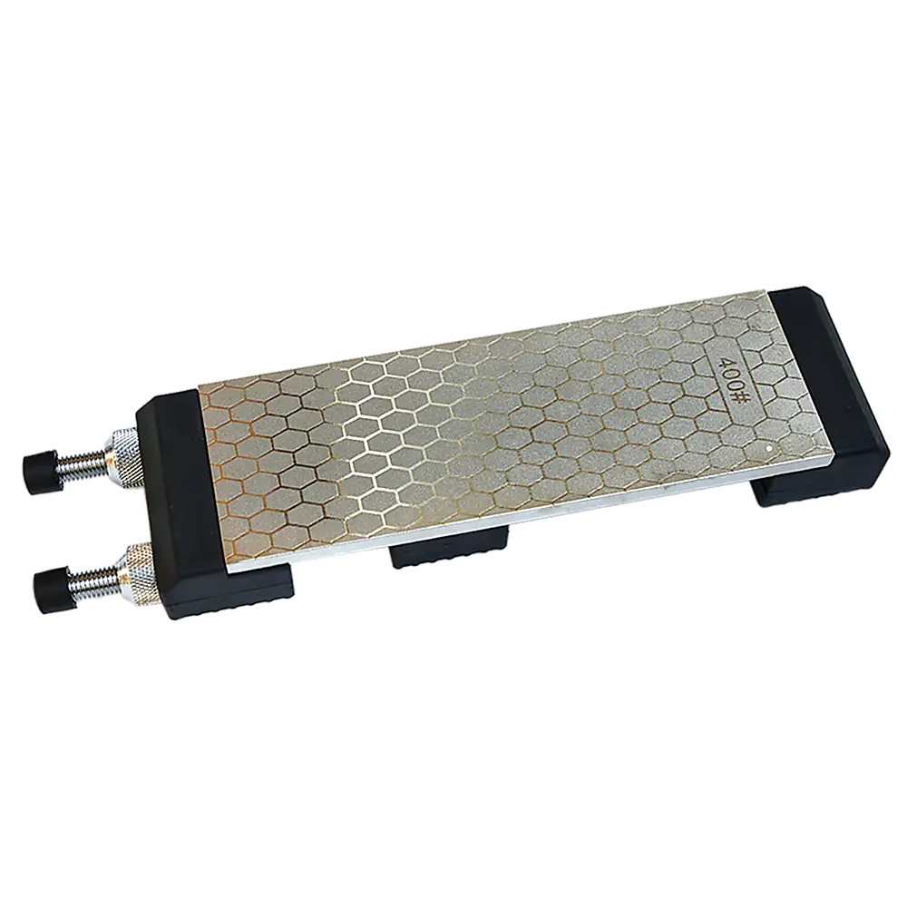 Double-Sided Diamond Knife Sharpeners Sharpening Stone W/ Stone Holder - Home & Garden > Kitchenware