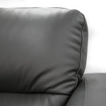 Downy Genuine Leather Sofa 2 Seater Upholstered Lounge Couch - Gunmetal - Furniture > Sofas