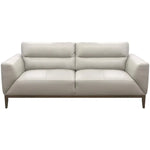 Downy Genuine Leather Sofa 3 Seater Upholstered Lounge Couch - Silver - Furniture > Sofas