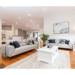 Downy Genuine Leather Sofa Set 3 + 2 Seater Upholstered Lounge Couch Tangerine - Furniture > Sofas