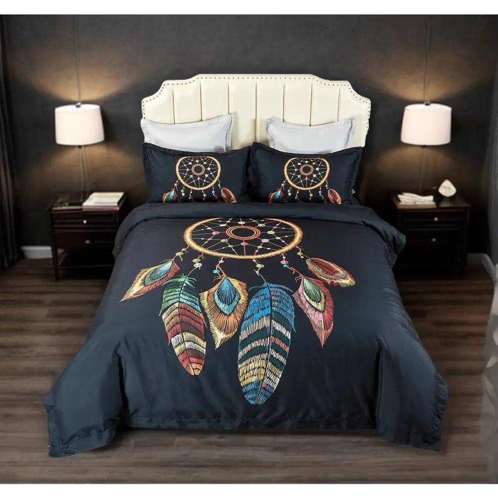 Dream Catcher Quilt Cover Set - Queen Size - Home & Garden > Bedding