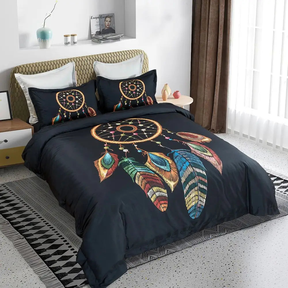Dream Catcher Quilt Cover Set - Super King Size - Home & Garden > Bedding