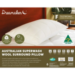 Dreamaker Australian Superwash Surround Pillow - Home & Garden > Bedding