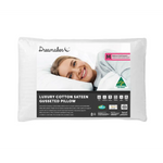 Dreamaker Luxury Cotton Sateen Gusseted Pillow - Home & Garden > Bedding
