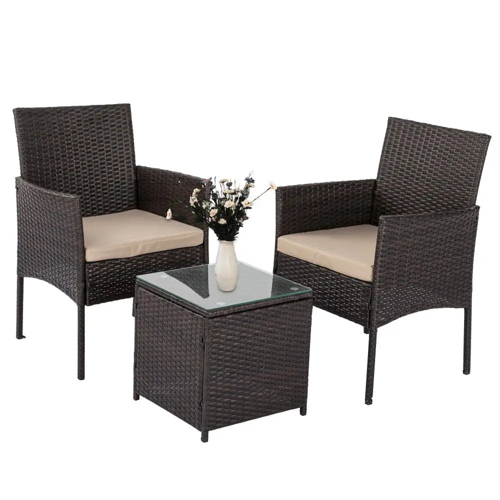 Dreamo Delightful 3 Piece Bistro Set - Furniture > Outdoor