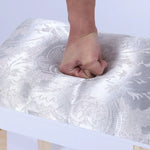 Dressing Vanity Table Stool Set with Make-up LED Lighted Mirror-White - Furniture > Bedroom