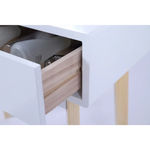 Dressing Vanity Table Stool Set with Make-up LED Lighted Mirror-White - Furniture > Bedroom