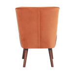 Drew 1 Seater Sofa Accent Chair Fabric Uplholstered Lounge Couch - Orange - Furniture > Sofas
