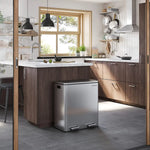 Dual Kitchen Bin 2 x 30L Silver - Home & Garden > Home & Garden Others