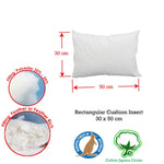 Duck Feather Rich Fill Cushion Inserter Rectangular 30 x 50cm - Home & Garden > Bedding