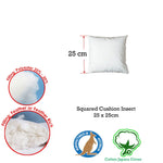 Duck Feather Rich Fill Cushion Inserter Square 25 x 25cm - Home & Garden > Bedding