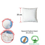 Duck Feather Rich Fill Cushion Inserter Square 35 x 35cm - Home & Garden > Bedding