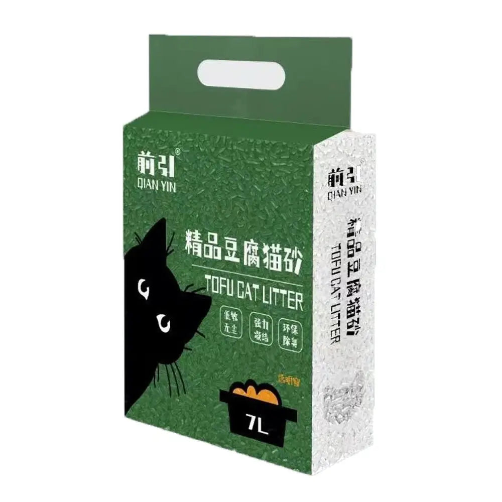 Dust-Free Tofu Cat Litter Quick Clumping & Odor Control Plant-Based Deodorizer Ideal for Multi-Cat Homes - Pet Care >