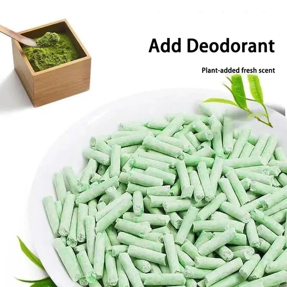 Dust-Free Tofu Cat Litter Quick Clumping & Odor Control Plant-Based Deodorizer Ideal for Multi-Cat Homes - Pet Care >