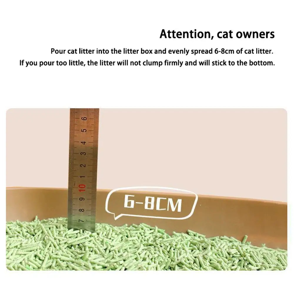 Dust-Free Tofu Cat Litter Quick Clumping & Odor Control Plant-Based Deodorizer Ideal for Multi-Cat Homes - Pet Care >
