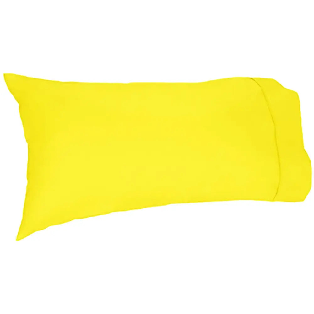 Easyrest 250tc Cotton King Pillowcase Yellow - Home & Garden > Decor