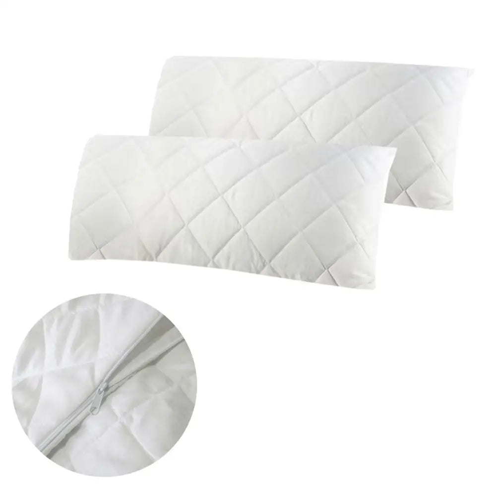Easyrest Pair of King Quilted Pillow Protectors 52 x 92 cm - Home & Garden > Decor