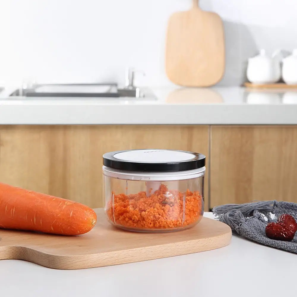 Ecoco 3 Sizes Cutter Set Easy Chopper Mincer Mixer Slicer Dicer Blender Shredder For Onion Garlic Black - Home & Garden