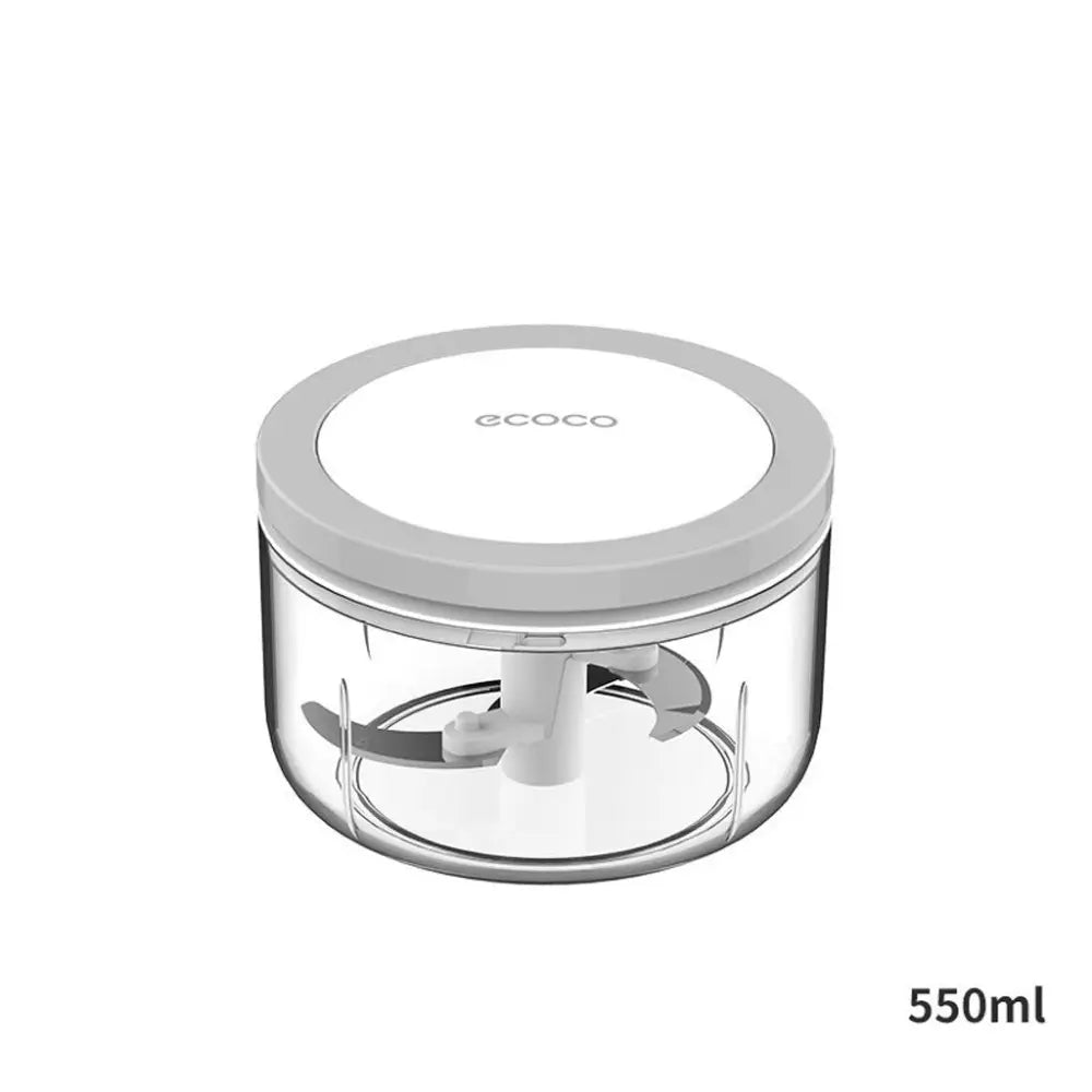Ecoco 3 Sizes Cutter Set Easy Chopper Mincer Mixer Slicer Dicer Blender Shredder For Onion Garlic Grey - Home & Garden