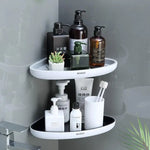 Ecoco Bathroom Corner Shower Shelf Corner Shower Caddy Shower Storage Organizer Wall Mounted for Bathroom Kitchen