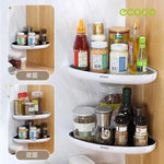 Ecoco Bathroom Corner Shower Shelf Corner Shower Caddy Shower Storage Organizer Wall Mounted for Bathroom Kitchen