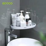 Ecoco Bathroom Corner Shower Shelf Corner Shower Caddy Shower Storage Organizer Wall Mounted for Bathroom Kitchen