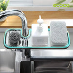 Ecoco Kitchen Drain Holder Sponge Sink Storage Rack Basket Organizer Shelf Bathroom AU - Home & Garden > Kitchenware