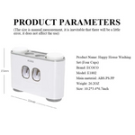Ecoco Wall-Mounted Toothbrush Holder with 2 Toothpaste Dispensers 4 Cups and 5 Toothbrush Slots Toiletries Bathroom