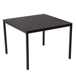 Eden 4-Seater Outdoor Lounge Set with Coffee Table in Black-Stylish Textile and Rope Design - Furniture > Outdoor