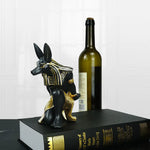 Egyptian Anubis Dog Wine Rack – Unique Resin Wine Holder for Home Decor - Home & Garden > Decor > Vases & Table Decor