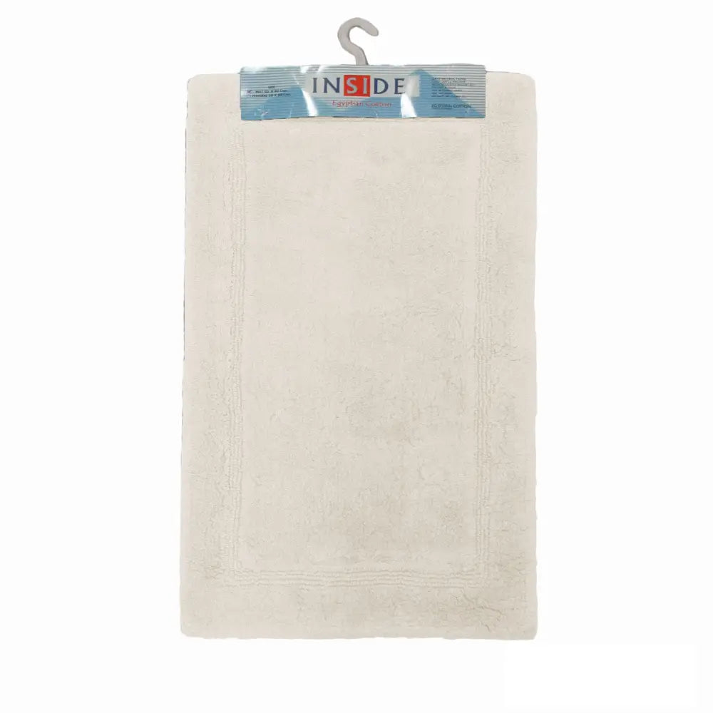 Egyptian Cotton Bath Mat 50x80 cm Natural - Home & Garden > Bathroom Accessories