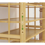 Ekkio 10-Tiers Bamboo Shoe Rack EK-BSR-100-XZ - Furniture > Living Room