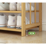 Ekkio 10-Tiers Bamboo Shoe Rack EK-BSR-100-XZ - Furniture > Living Room