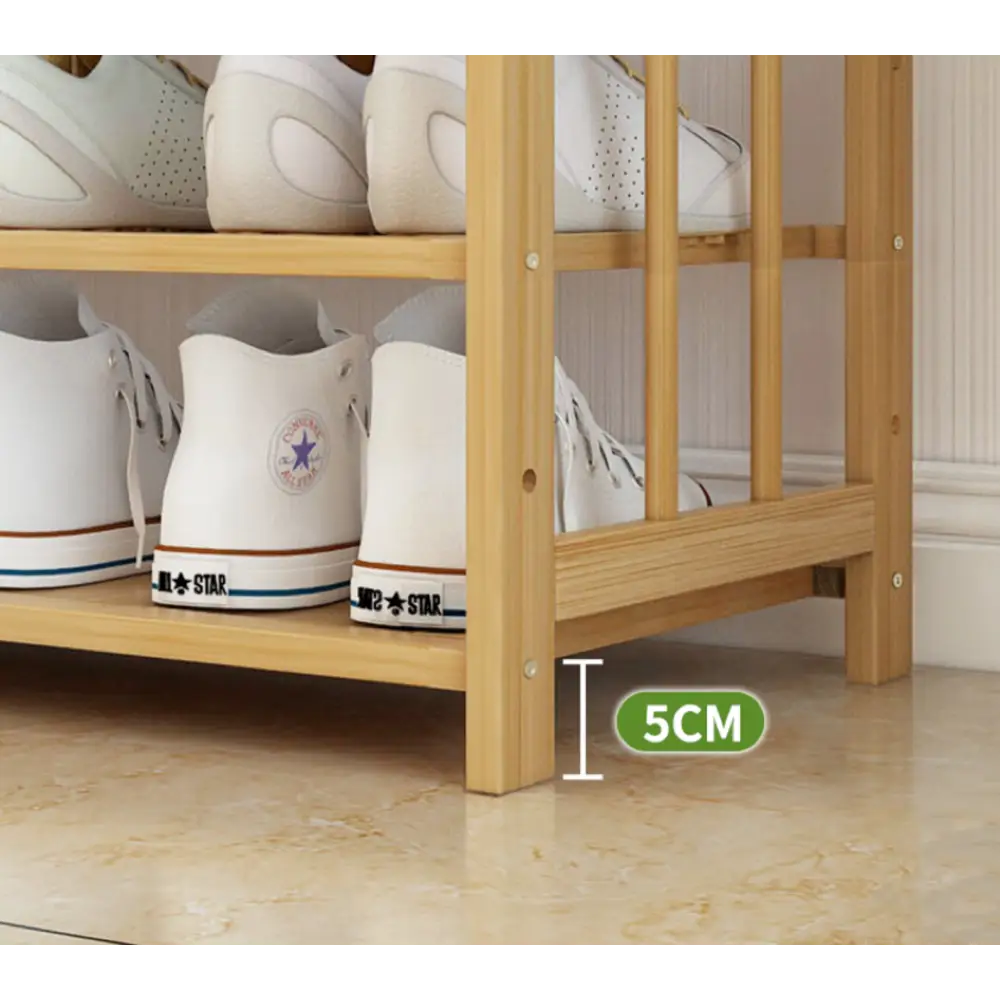 Ekkio 10-Tiers Bamboo Shoe Rack EK-BSR-100-XZ - Furniture > Living Room