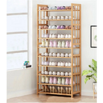 Ekkio 10-Tiers Bamboo Shoe Rack EK-BSR-100-XZ - Furniture > Living Room