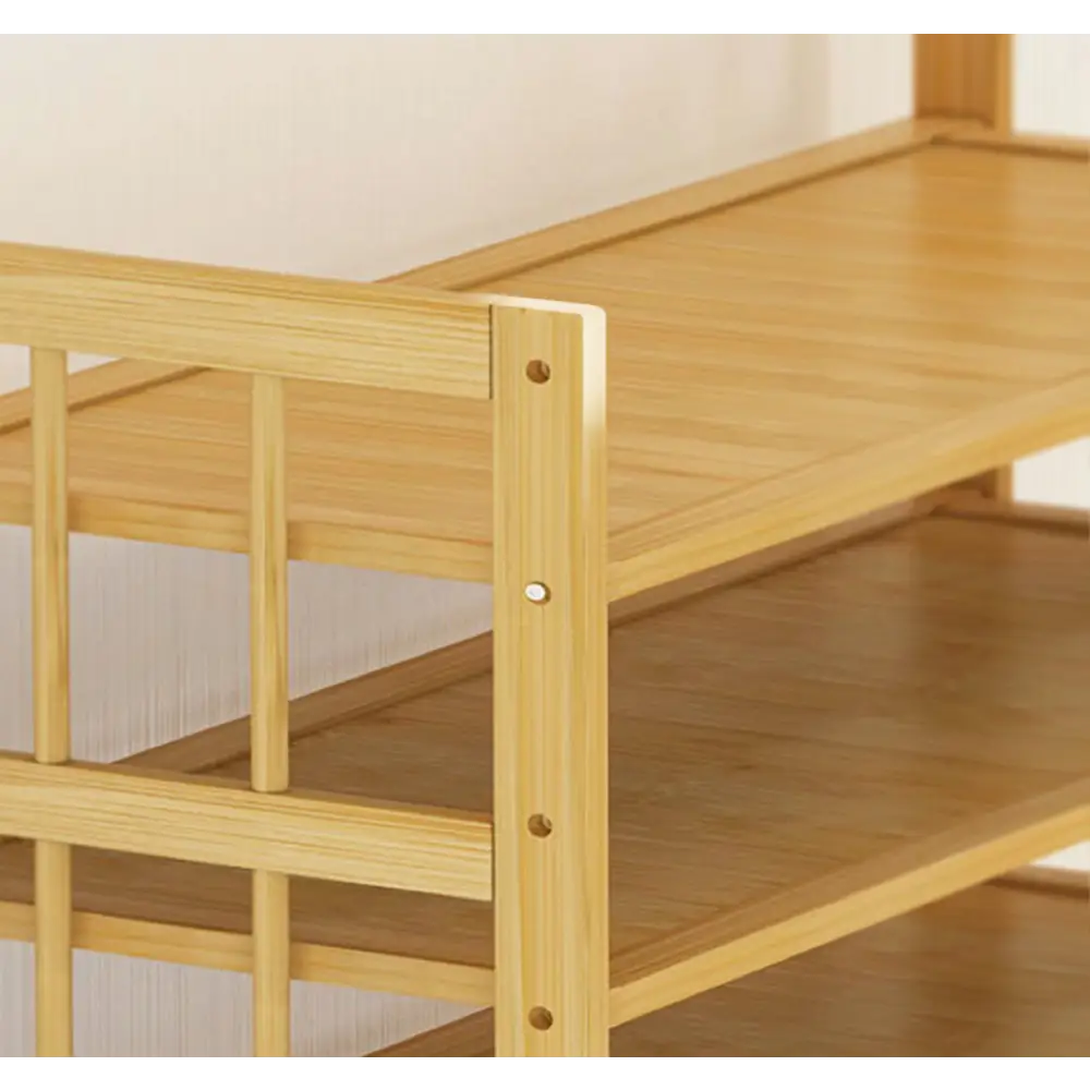Ekkio 10-Tiers Bamboo Shoe Rack EK-BSR-100-XZ - Furniture > Living Room