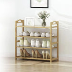 EKKIO 4 Tier Bamboo Shoe Rack Storage Organizer Stand Shelves EK-BSR-102-JS - Furniture > Living Room