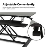 EKKIO Adjustable Standing Desk Riser Stand Up Desk Converter (Black) EK-DSR-101-MS - Furniture > Office